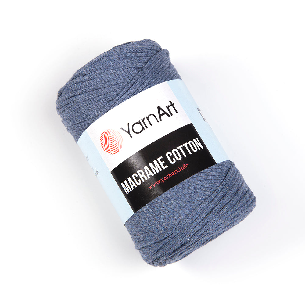 Yarnart Macrame Rope 5 mm - Macrame Cord Denim Blue - 761