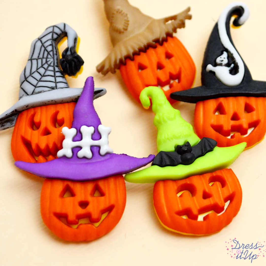 Jacks In Hats - Dress It Up Holiday Embellishments - Jesse James Jacks In Hats - Dress It Up Holiday Embellishments - Jesse James