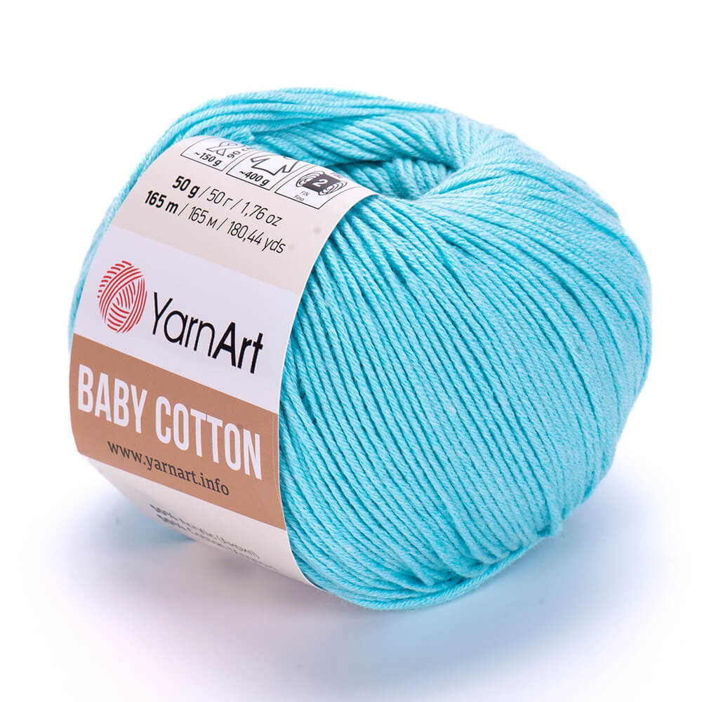 YarnArt Baby Cotton Knitting Yarn, Black - 460