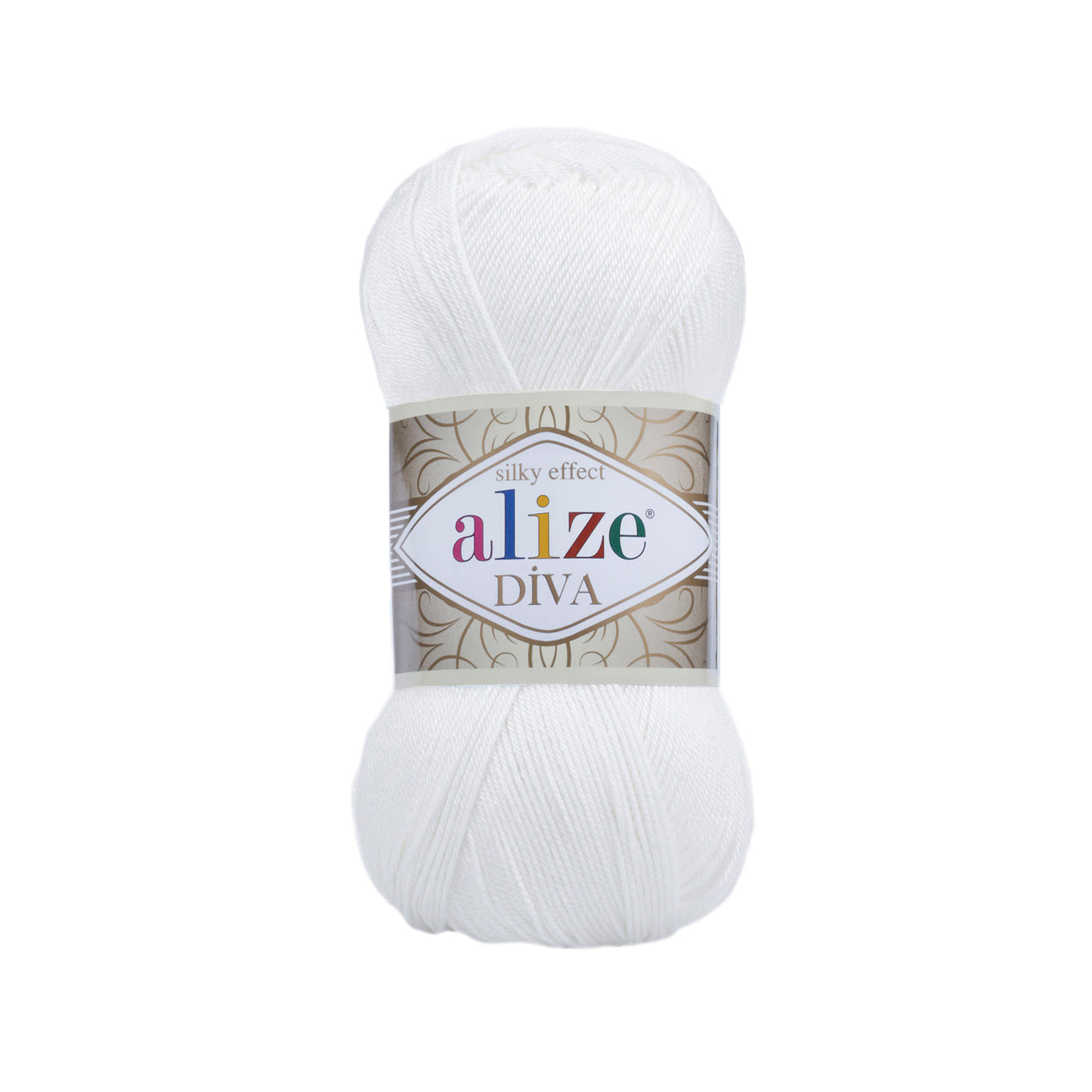 Alize Diva Silk Yarn - Microfiber Acrylic Sport Weight Yarn - Lightweight & Soft Yarn for Crocheting & Knitting Scarves, Clothes & Crafts - 1 Skein
