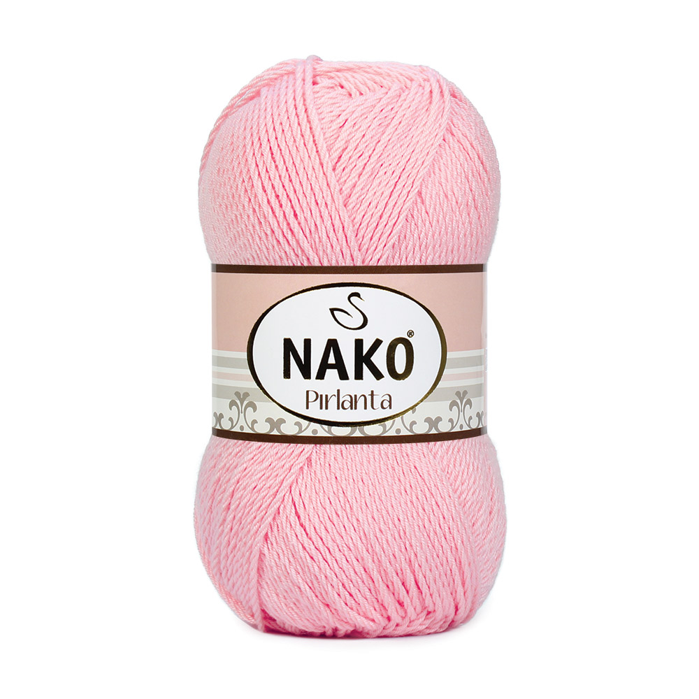 Knitting Yarn Nako Pirlanta Wayuu 6737 - Pink, Microfibre