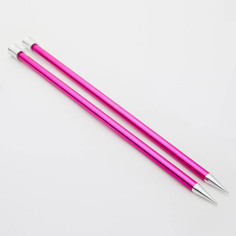 KnitPro Zing 10 mm 35 cm Metal Knitting Needles, - 47308 - Hobiumyarns